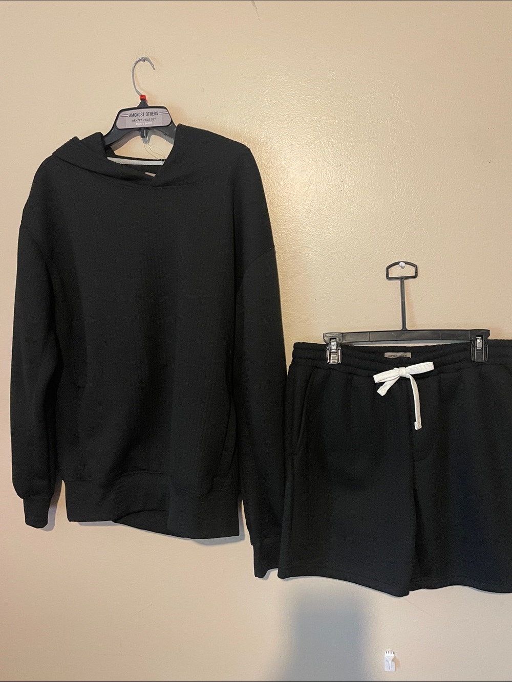 Amongst others 2 piece hoodie and shorts ribbed NWT size medium